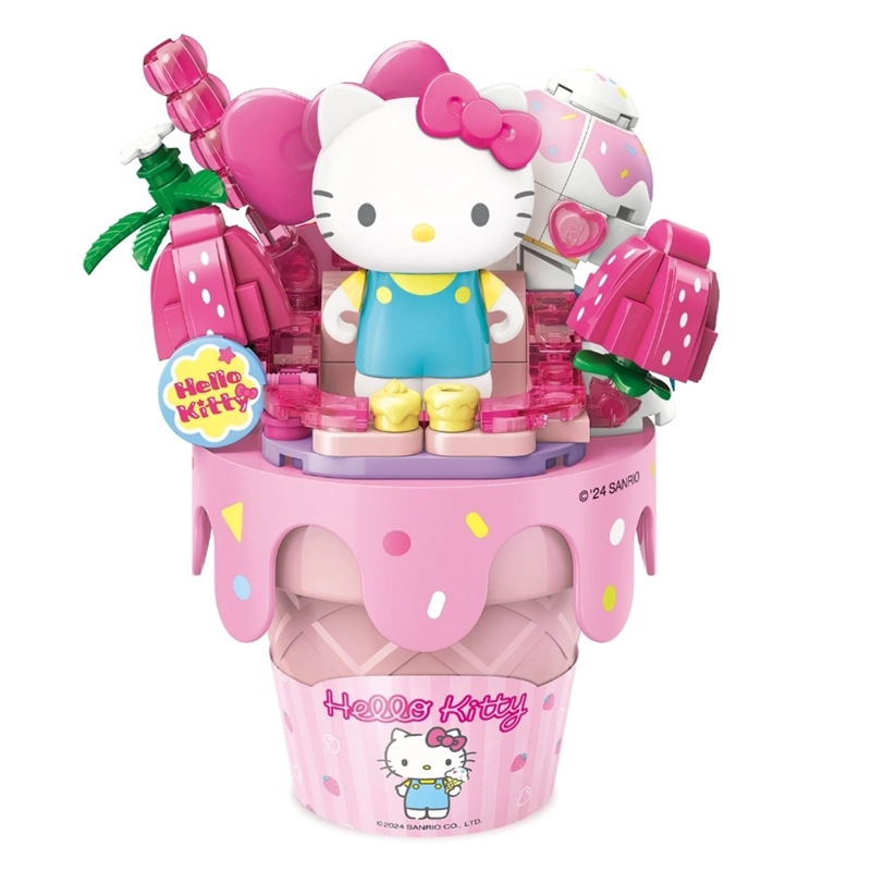 BLOQUES DE CONSTRUCCIÓN HELLO KITTY STRAWBERRY CRISPY CONE HELLO KITTY - 1