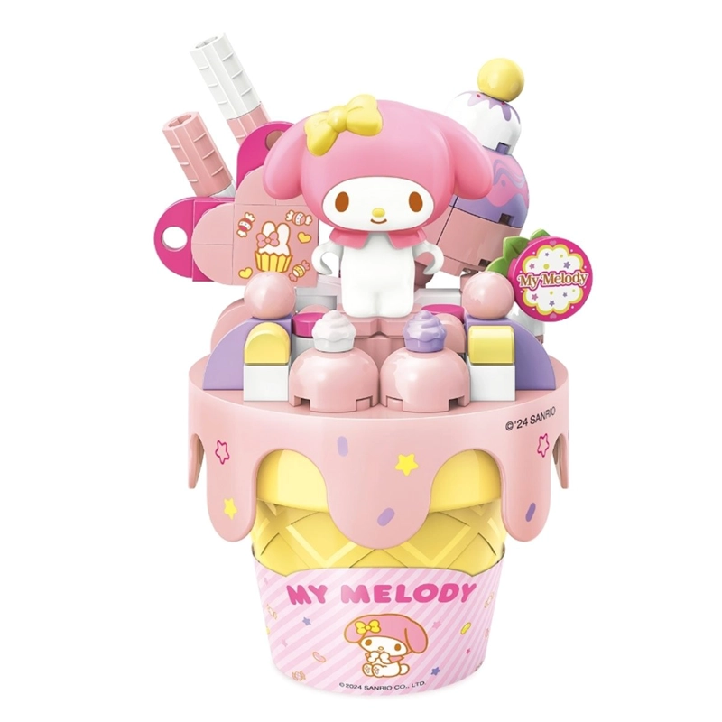 BLOQUES DE CONSTRUCCIÓN HELLO KITTY MASHED TARO CRISPY CONE MY MELODY - 1
