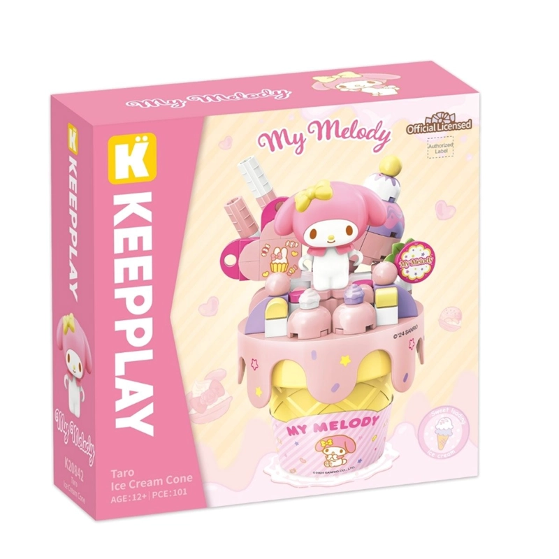 BLOQUES DE CONSTRUCCIÓN HELLO KITTY MASHED TARO CRISPY CONE MY MELODY - 2