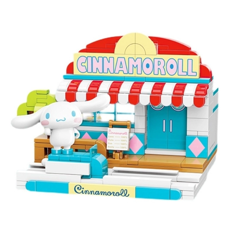 BLOQUES DE CONSTRUCCIÓN HELLO KITTY SUMMER COCONUT ICE SHOP CINNAMOROLL - 1
