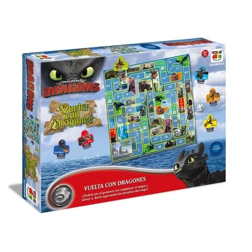 JUEGO DIDÁCTICO  TABLERO DE AVENTURAS DRAGONS - 1