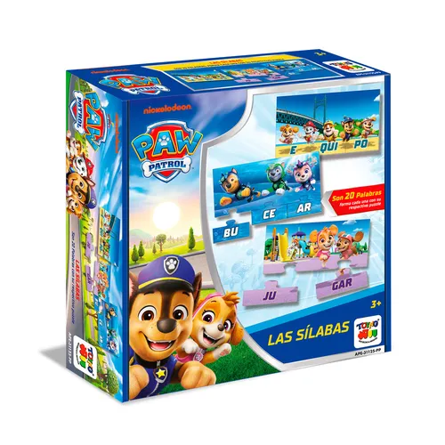 JUEGO DIDÁCTICO PAW PATROL APRENDE LAS SÍLABAS - 1
