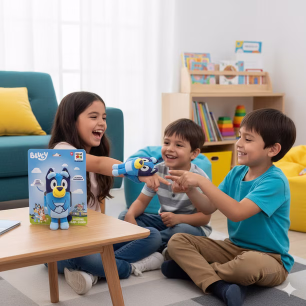 PELUCHE SLAP-BUDDY 20 CM BLUEY - 5