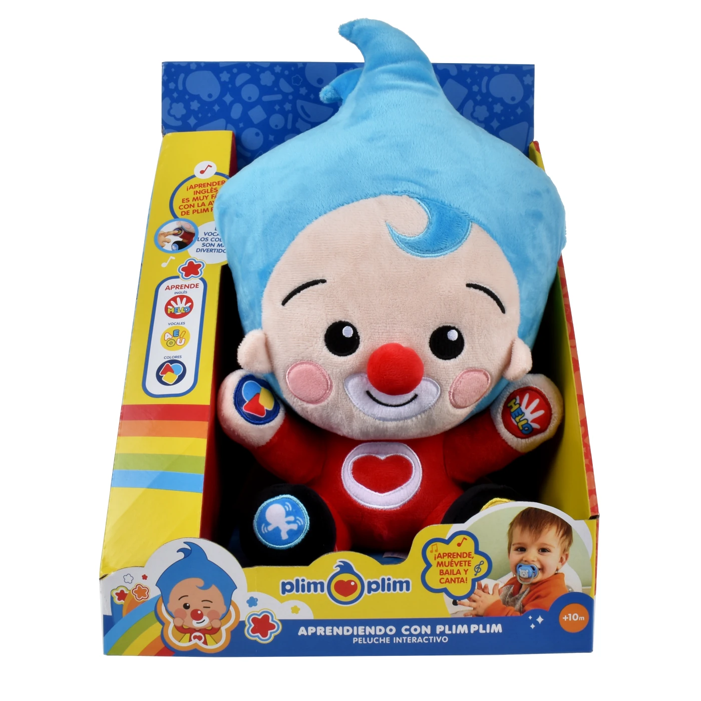 PELUCHE DE APRENDIZAJE DE 30 CM CON LUZ MUSICA Y SONIDO PLIM PLIM - 1