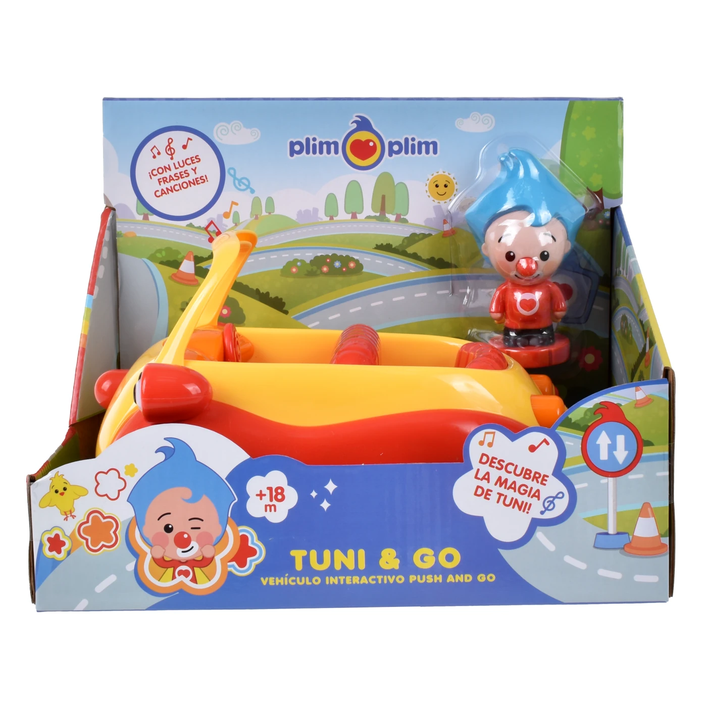 CARRO PLIM PLIM BUMP & GO CON MÚSICA 25CM STRAWBERRY - 4