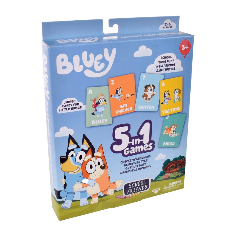 JUEGOS DE CARTAS 5 EN 1 BLUEY - 5