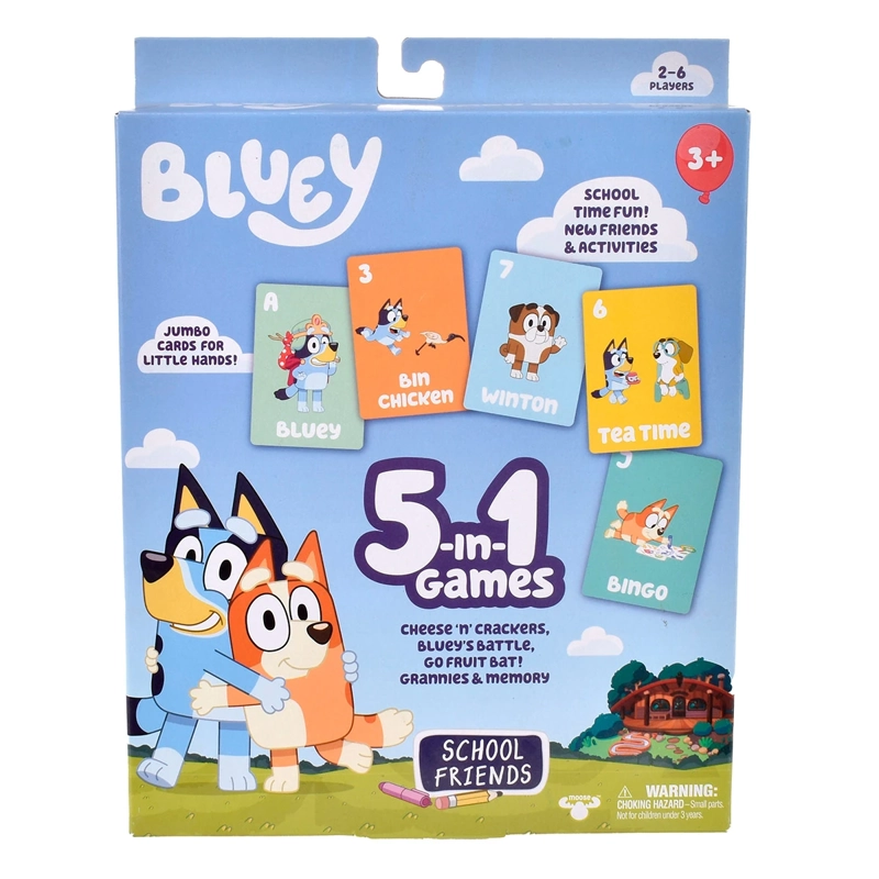 JUEGOS DE CARTAS 5 EN 1 BLUEY - 6