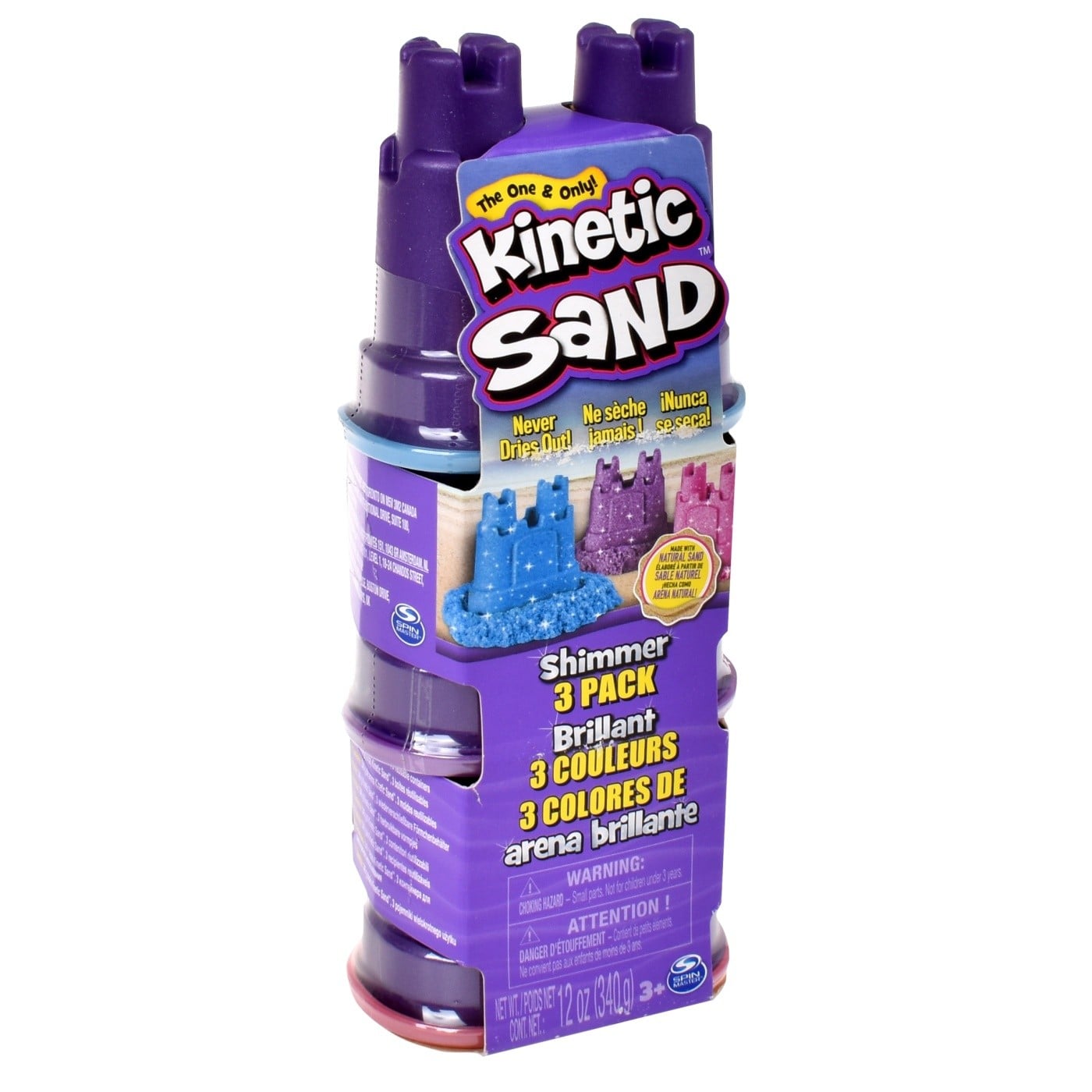 ARENA MÁGICA KINETIC SAND PACK 3 MINI CASTILLOS CON 120 GRAMOS - 3