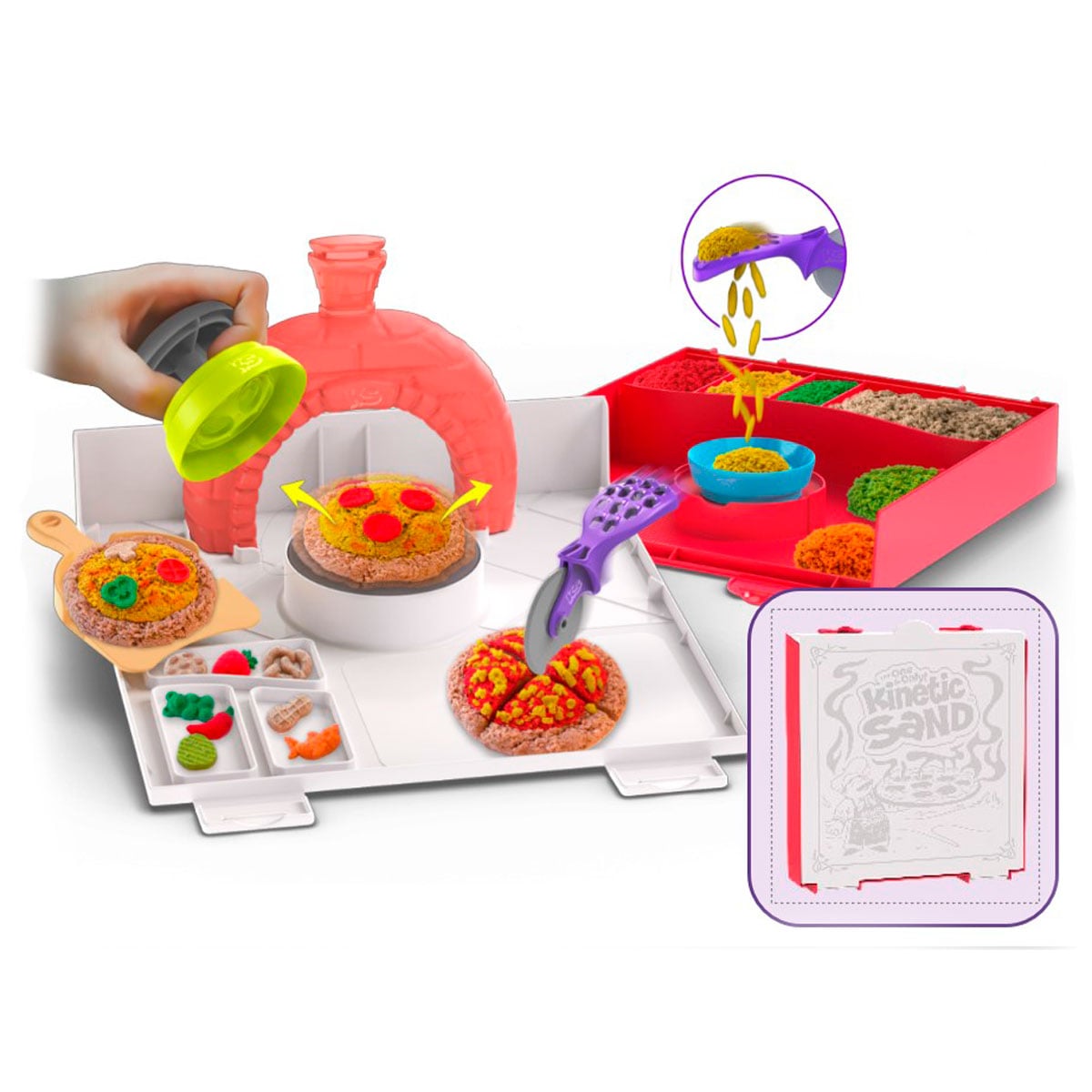 ARENA MÁGICA KINETIC SAND PACK ARMA TU PIZZA - 2