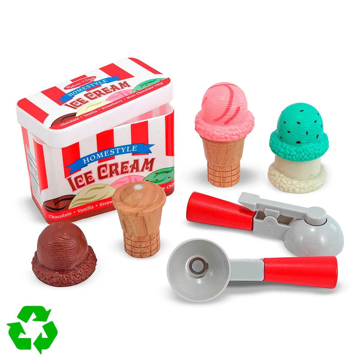 JUEGO DE HELADO DE MADERA MELISSA & DOUG - 1