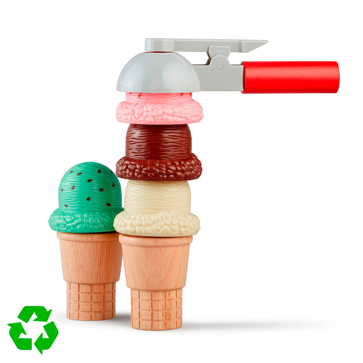 JUEGO DE HELADO DE MADERA MELISSA & DOUG - 3