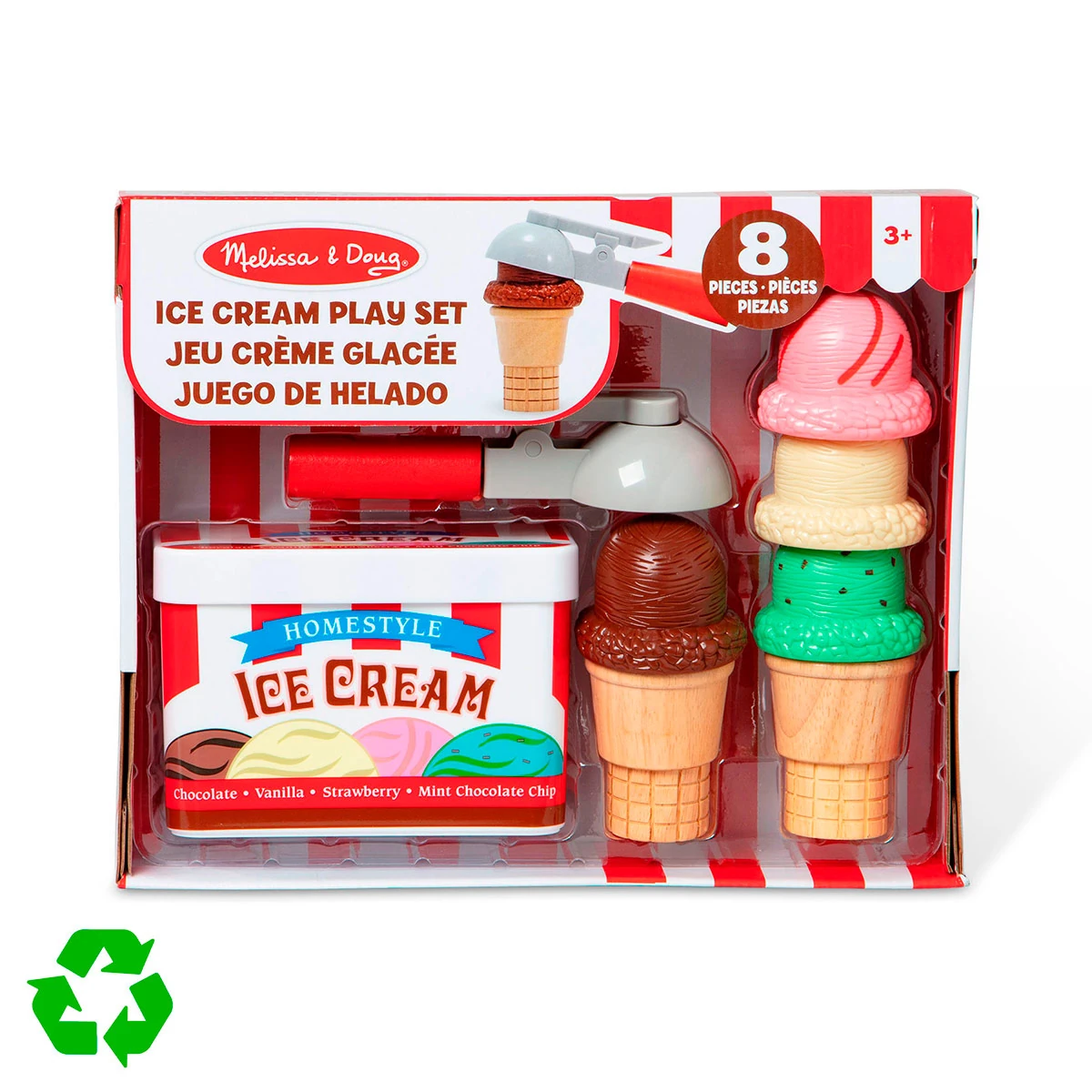 JUEGO DE HELADO DE MADERA MELISSA & DOUG - 4