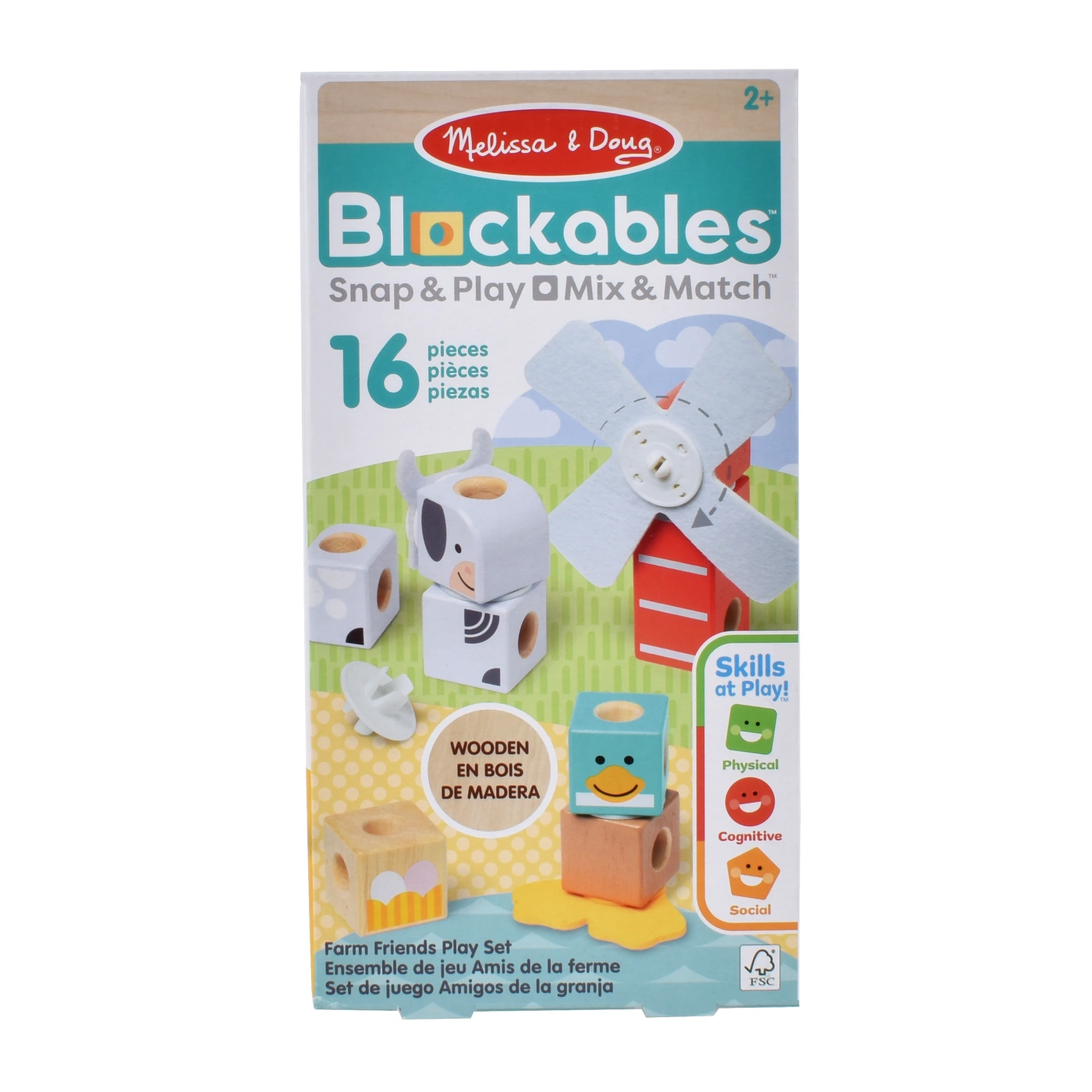 SET DE BLOQUES ANIMALES DE LA GRANJA MELISSA AND DOUG - 1
