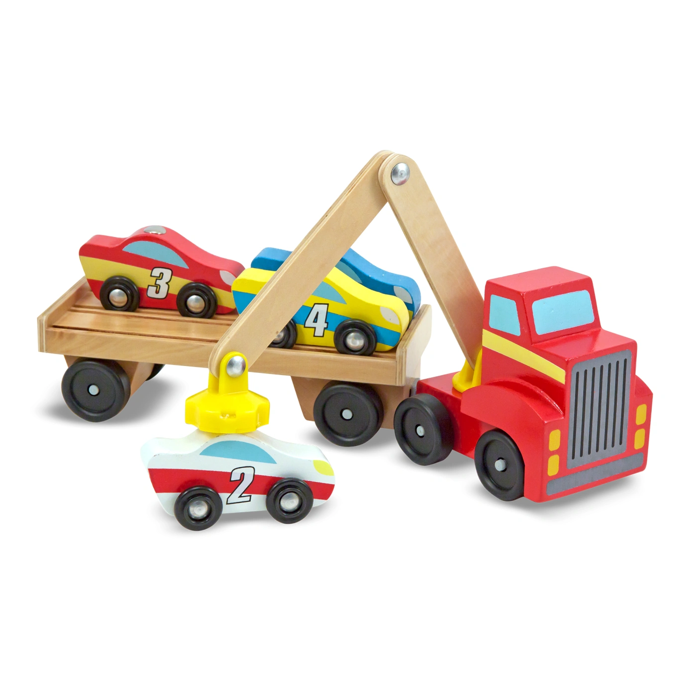 CAMION TRANSPORTADOR DE AUTOS MAGNETICO MELISSA AND DOUG - 1