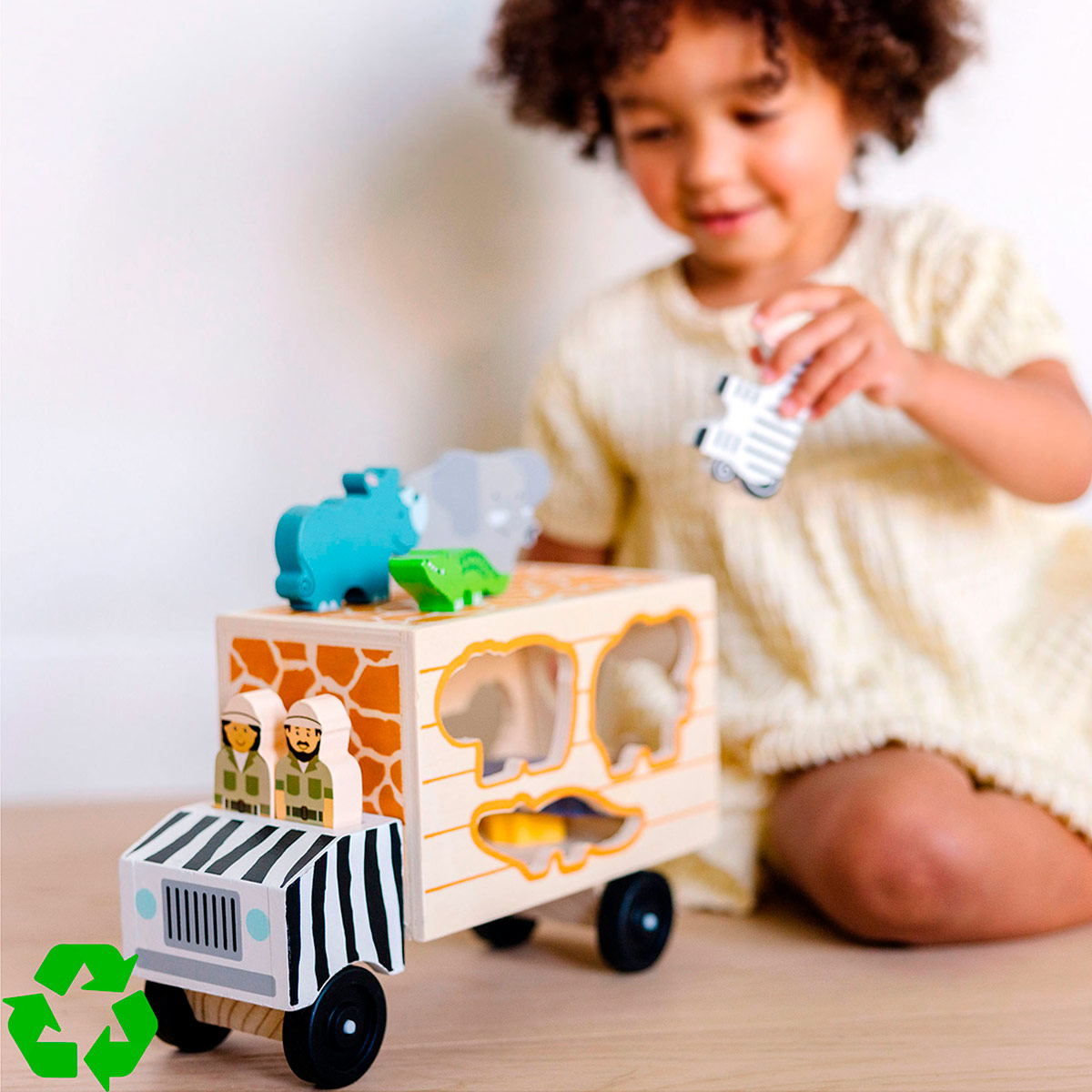 JUGUETE DE ENCAJE MELISSA & DOUG CAMIÓN SAFARI DE MADERA - 6