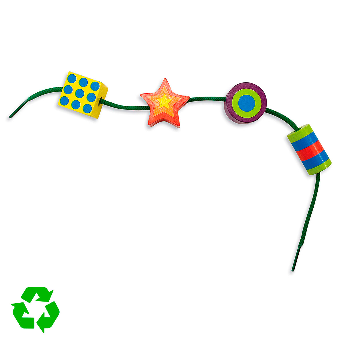 JUEGO DE ENCAJE DE MADERA CON CORDONES MELISSA & DOUG - 4