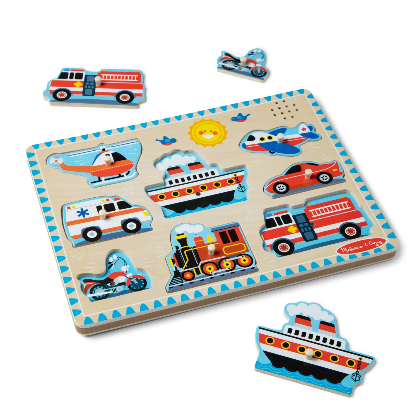 PUZZLES DE VEHICULOS CON SONIDO MELISSA AND DOUG - 1