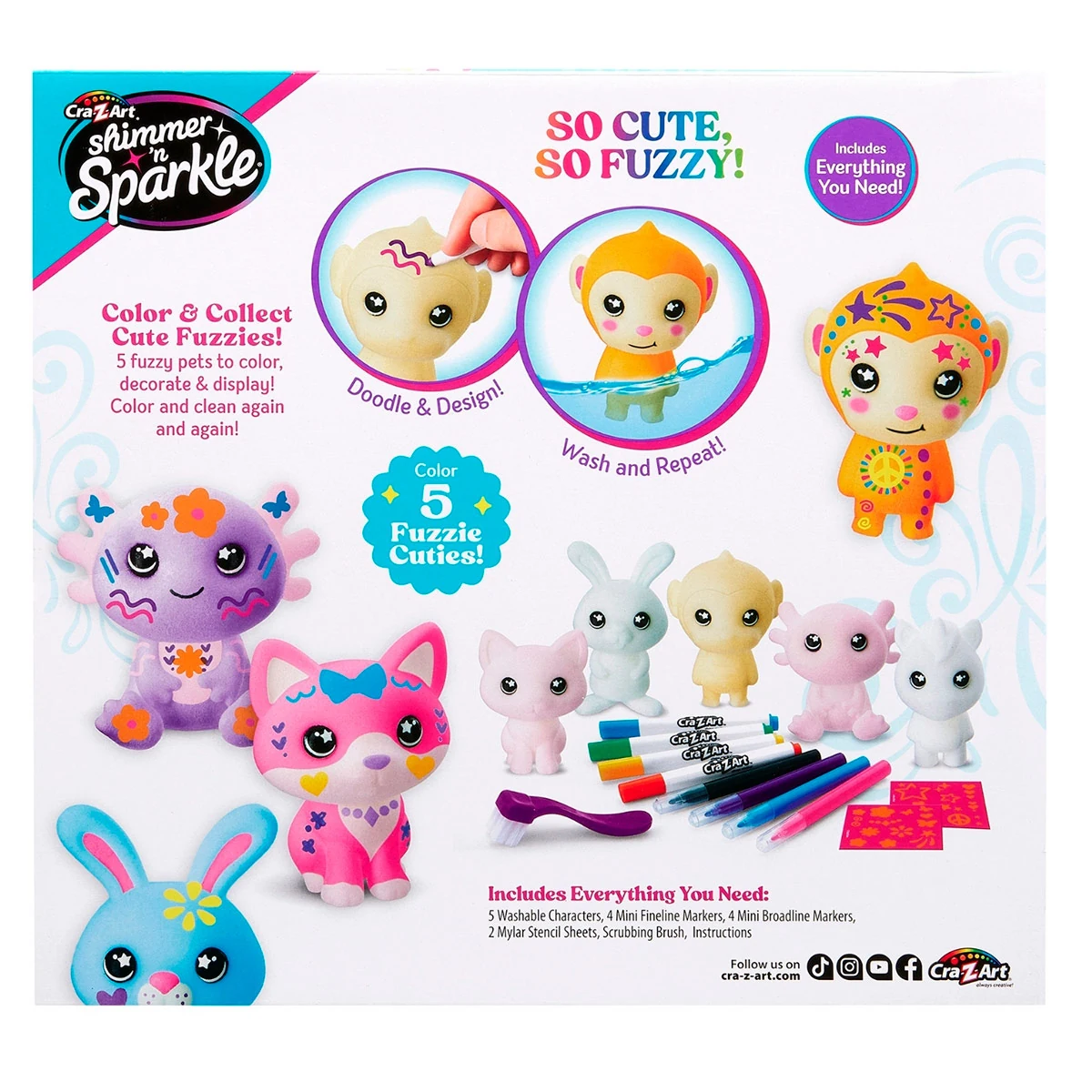 CRA Z ART KIT PARA COLOREAR FUZZIES - 4