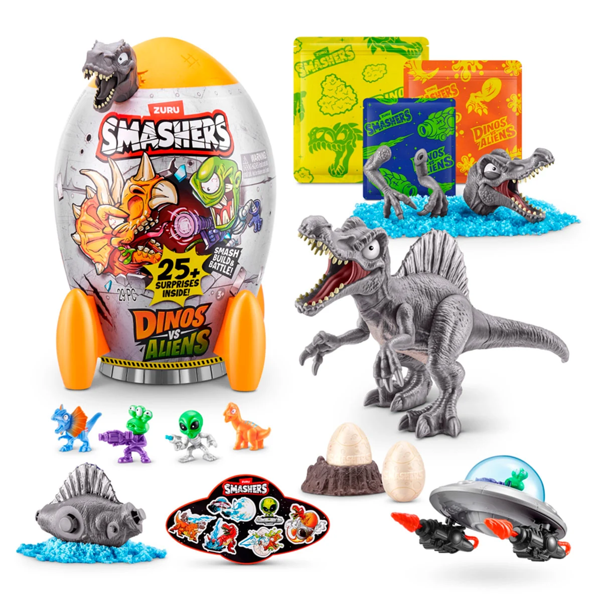 COHETE DINOS VS ALIENS  SMASHERS - 4
