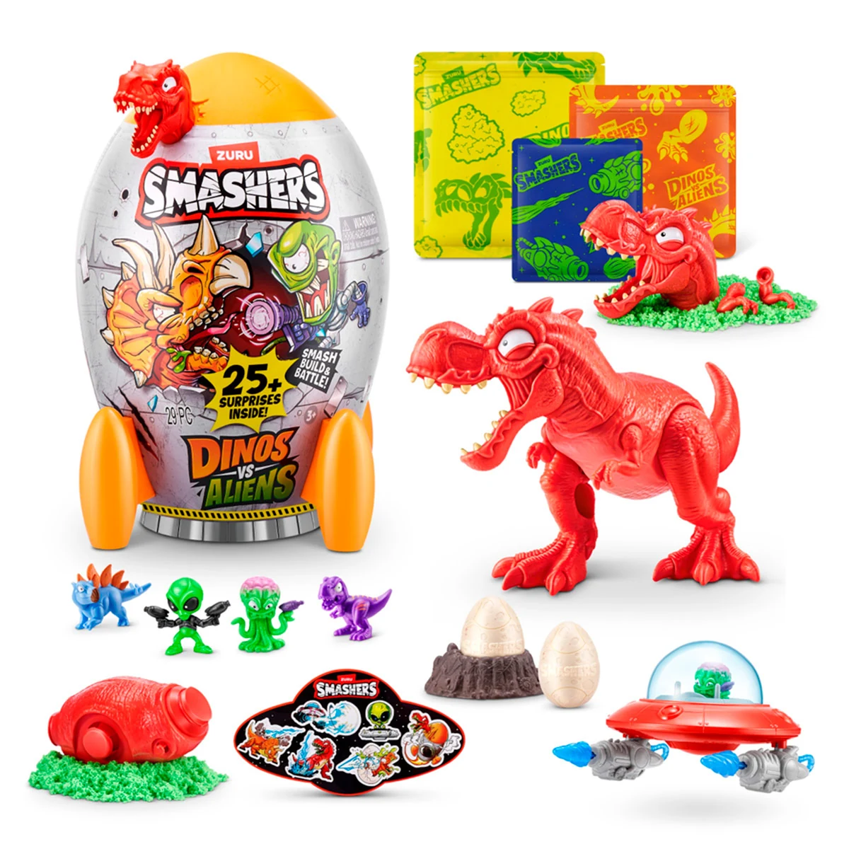 COHETE DINOS VS ALIENS  SMASHERS - 5