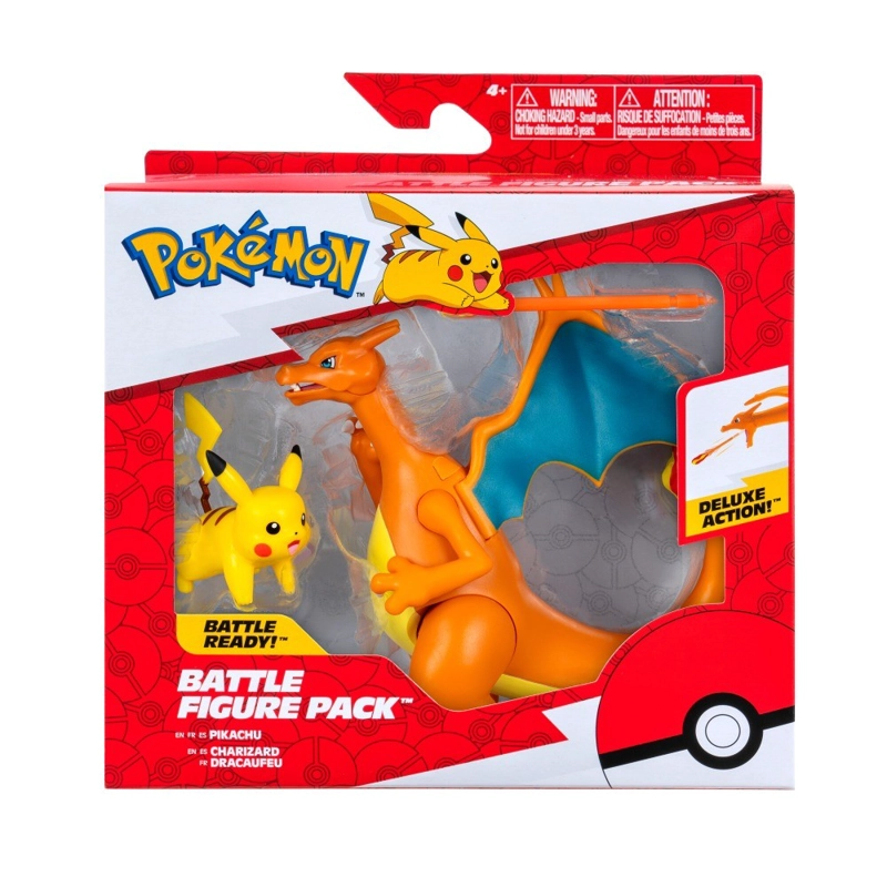 PACK X2 FIGURAS CHARIZARD Y PIKACHU - 3