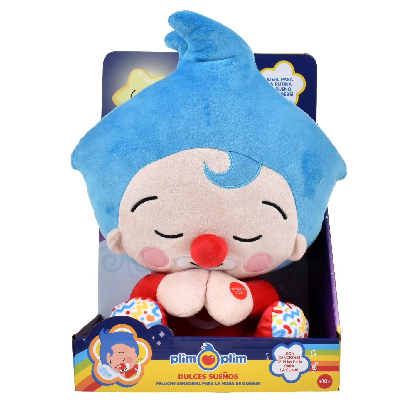 PELUCHE PARA DORMIR 30 CM CON MUSICA PLIM PLIM - 1