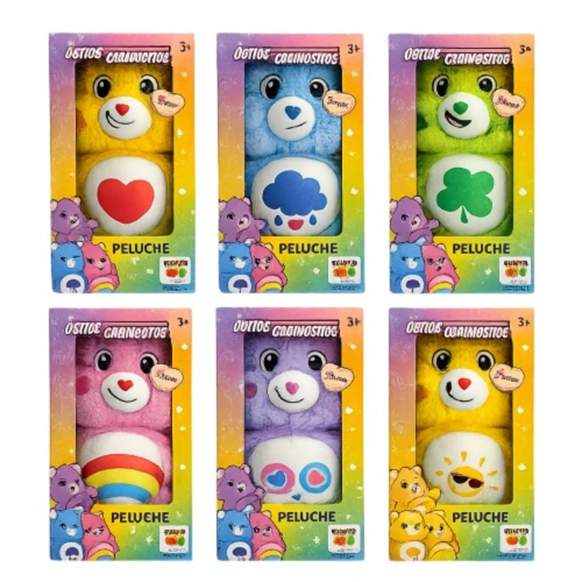 PELUCHE OSITO CARINOSITO 25 CM EN CAJA SURTIDO - 1