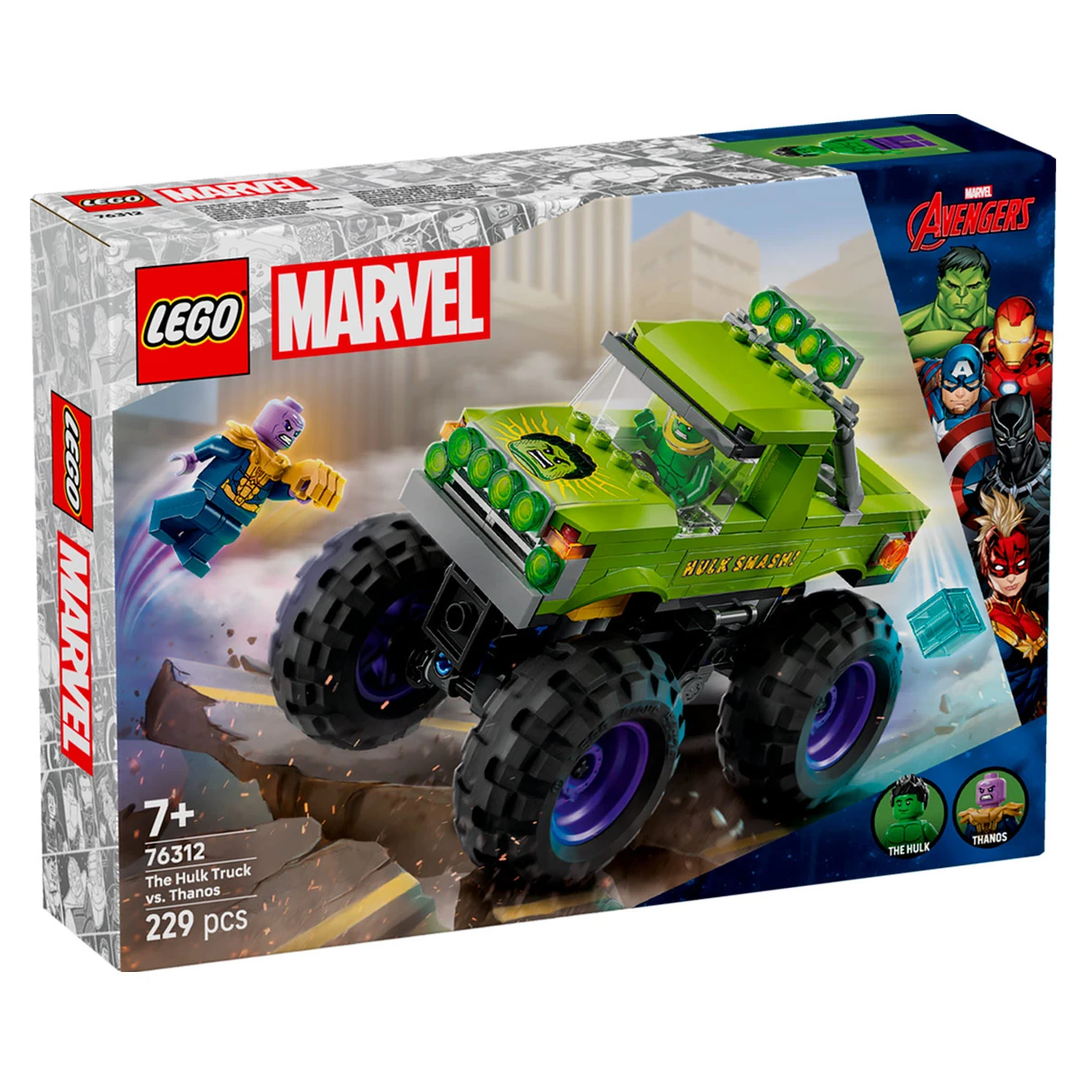 BLOQUE DE CONSTRUCCIÓN LEGO CAMION DE HULK VS THANOS - 2