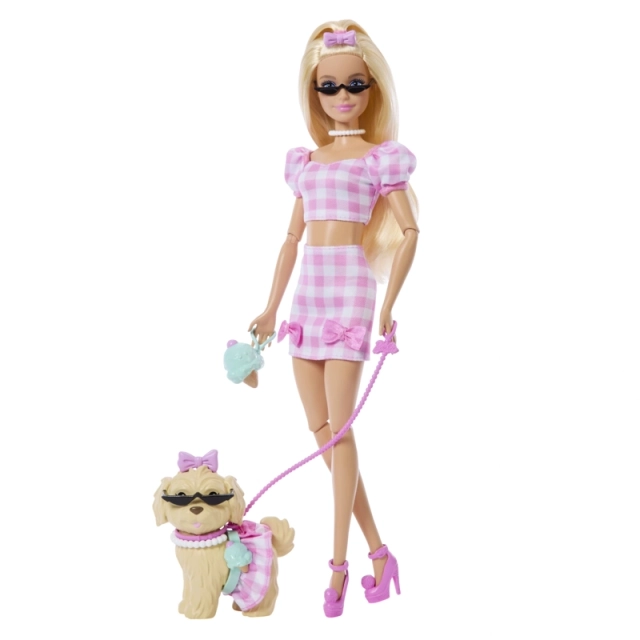 MUÑECA MALIBÚ BARBIE LOOKS IGUALES Y PERRITO - 1