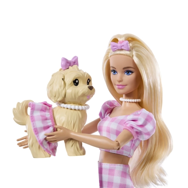 MUÑECA MALIBÚ BARBIE LOOKS IGUALES Y PERRITO - 5