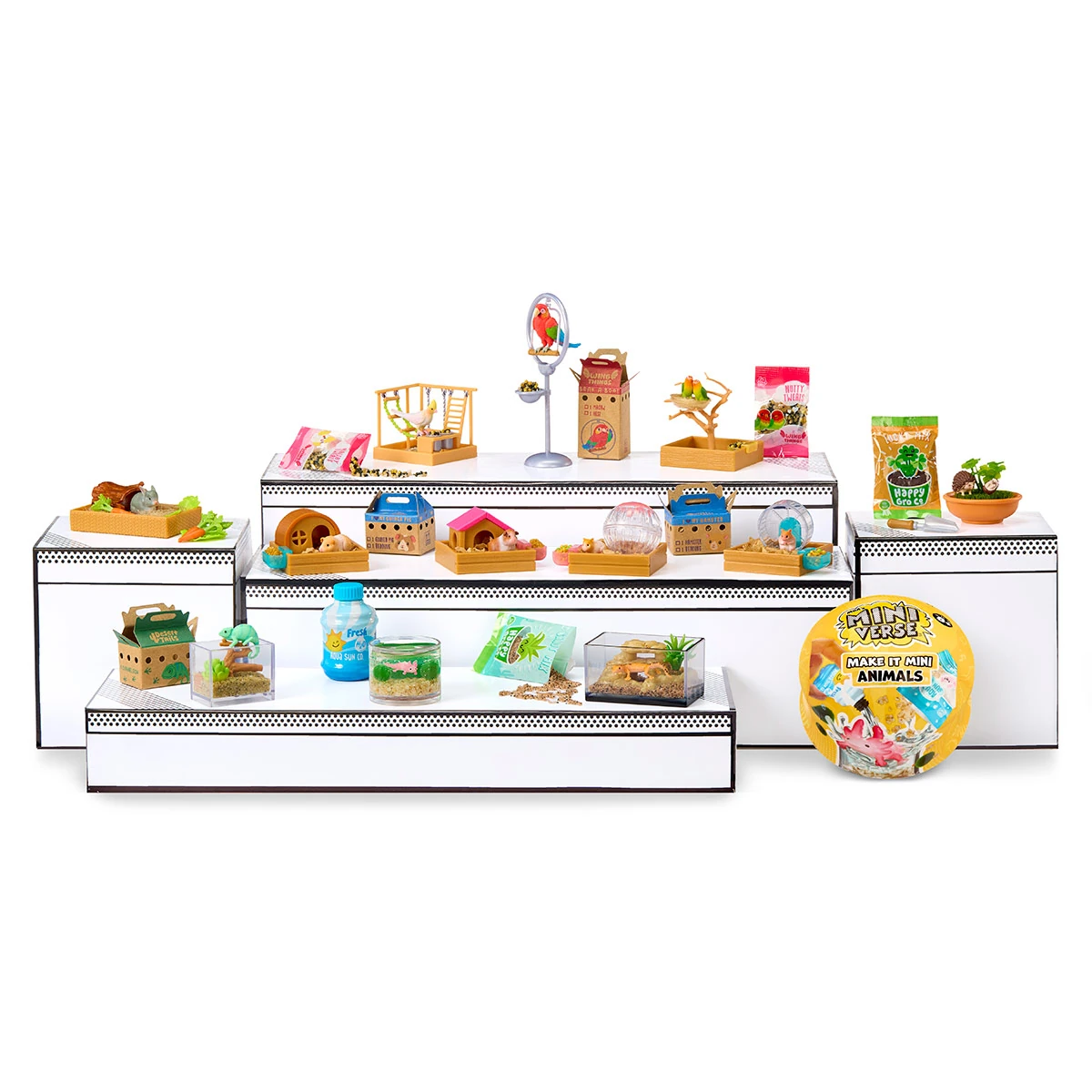 FIGURA COLECCIONABLE MINIVERSE MAKE IT MINI ANIMALS MGA'S - MODELO ALEATORIO - 9