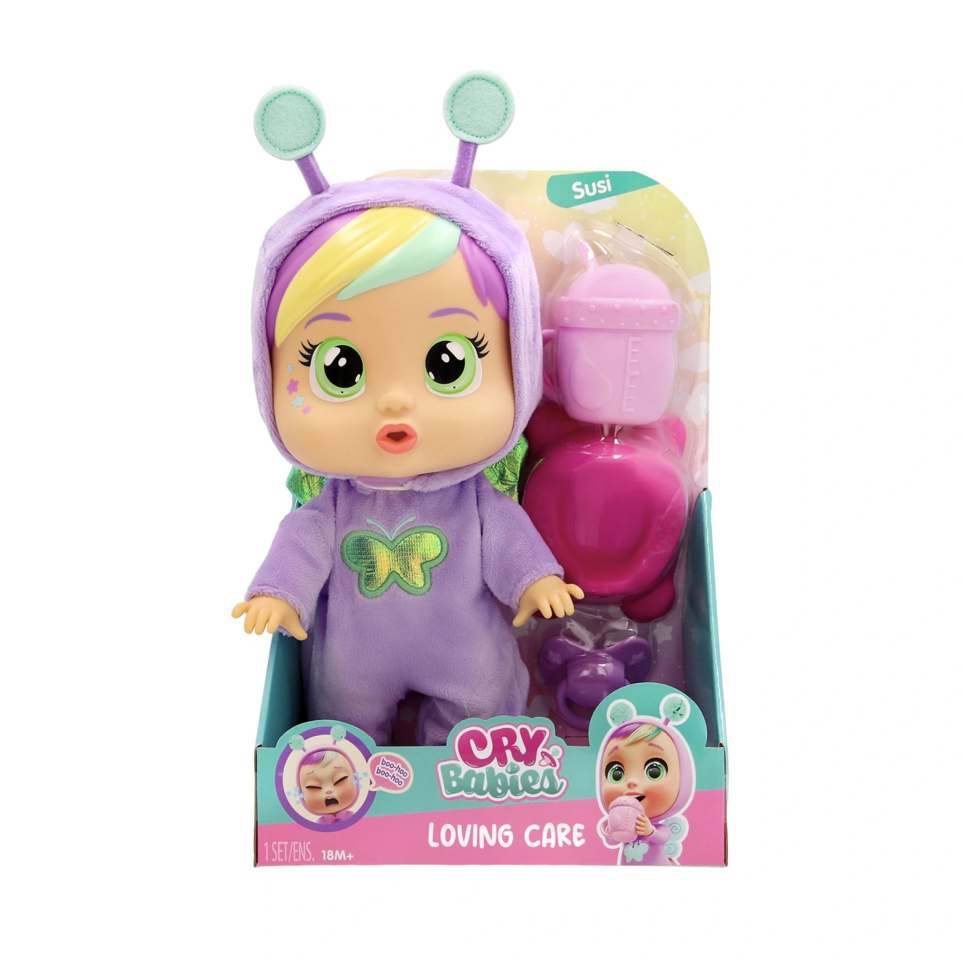 MUÑECA CRY BABIES LOVING CARE FANTASIA - 8