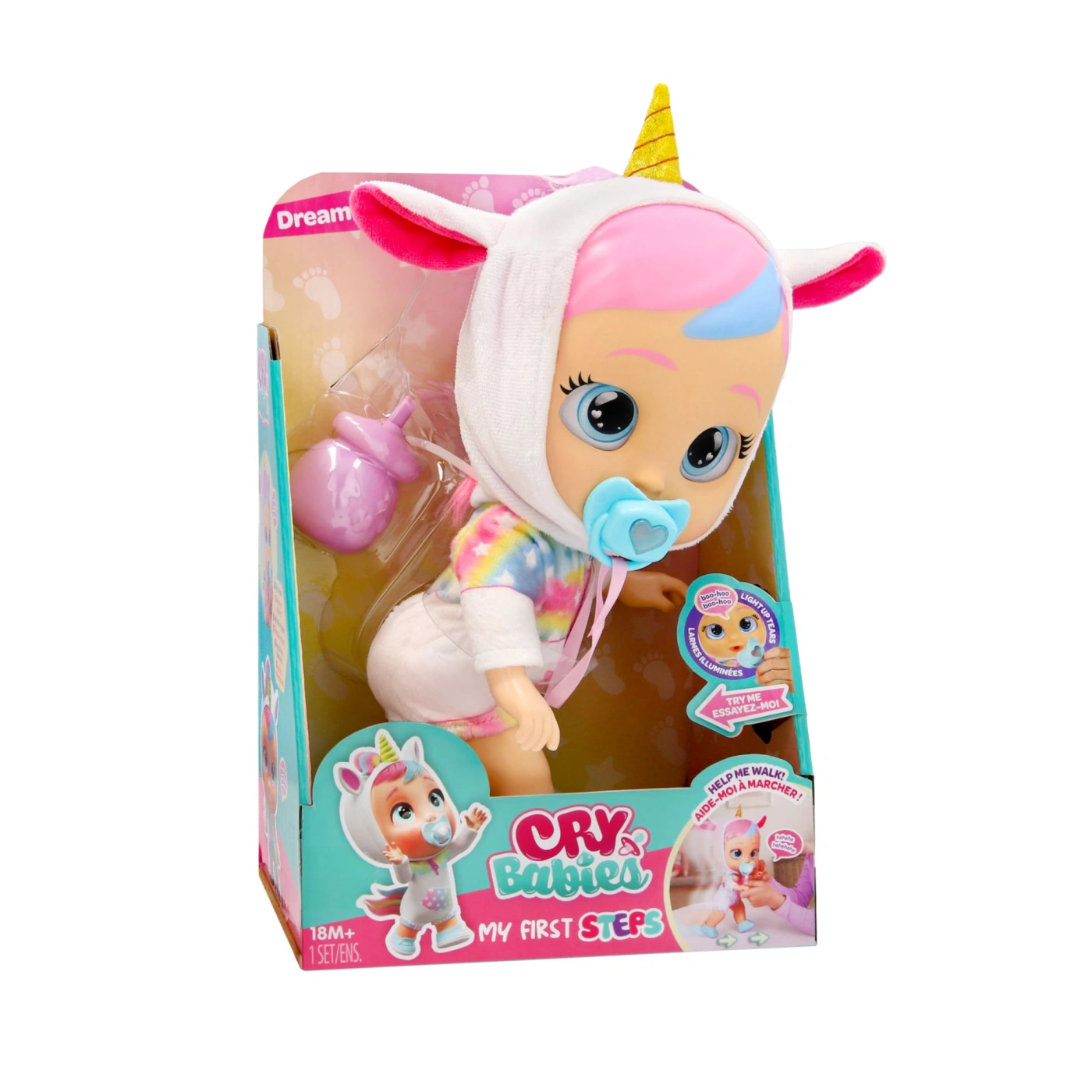 MUÑECA CRY BABIES MIS PRIMEROS PASOS - 1