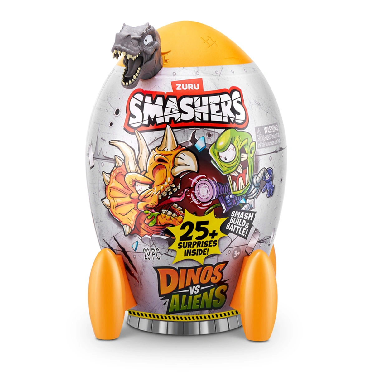 FIGURA DE ACCIÓN SMASHERS COHETE DINOS VS ALIENS - 1