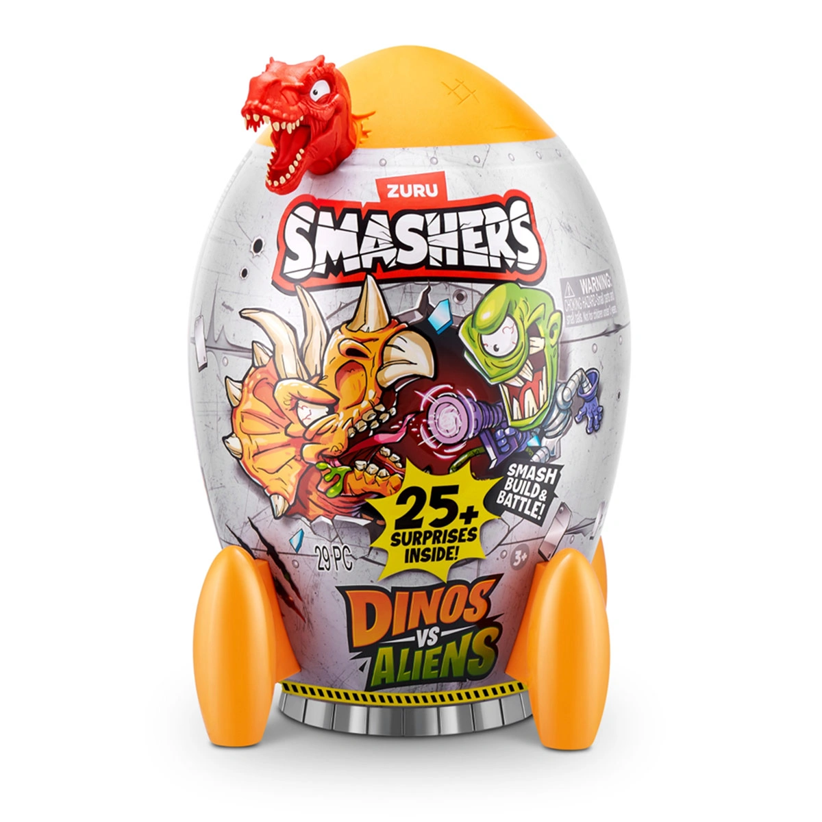 FIGURA DE ACCIÓN SMASHERS COHETE DINOS VS ALIENS - 2