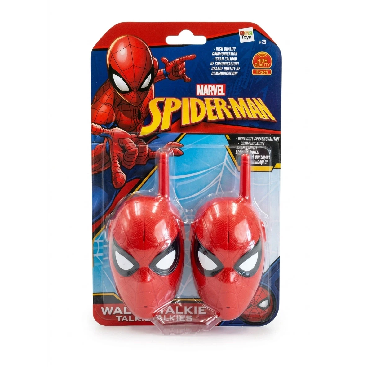 WALKIE TALKIE SPIDERMAN FACE 2,4 GHZ - 2