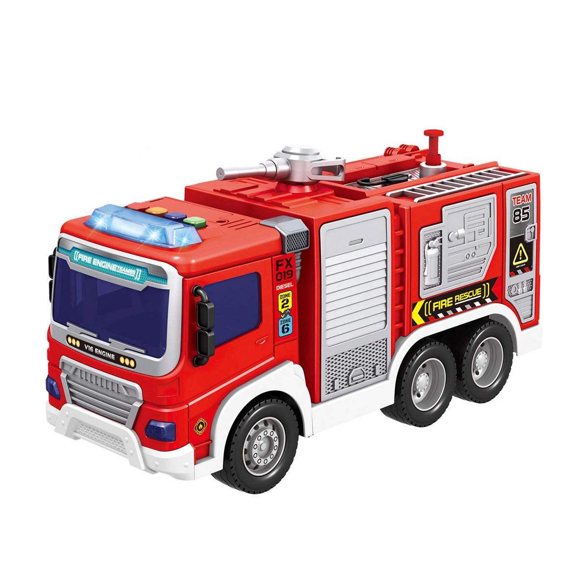 VEHÍCULO DE JUGUETE ULTRAX CAMIÓN DE BOMBEROS 2 A FRICCIÓN - 2