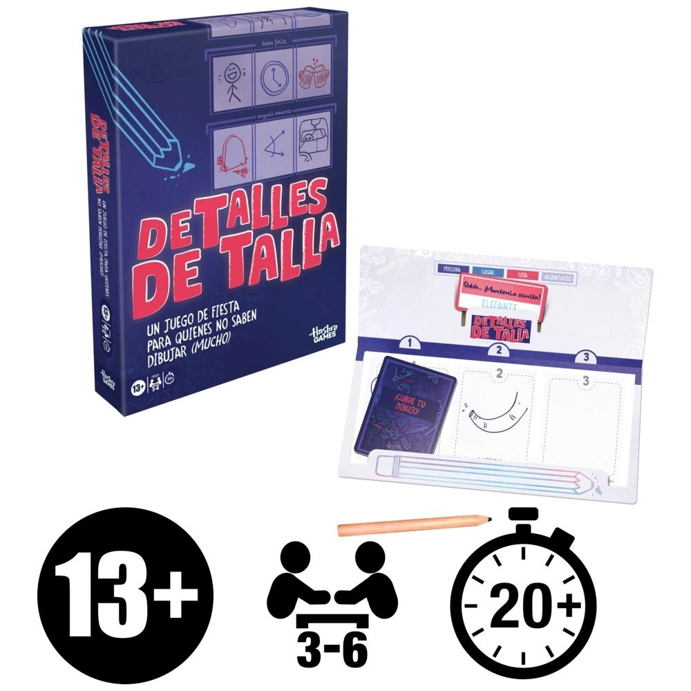 JUEGO DE MESA HASBRO GAMES DETALLES EN TALLA - 5