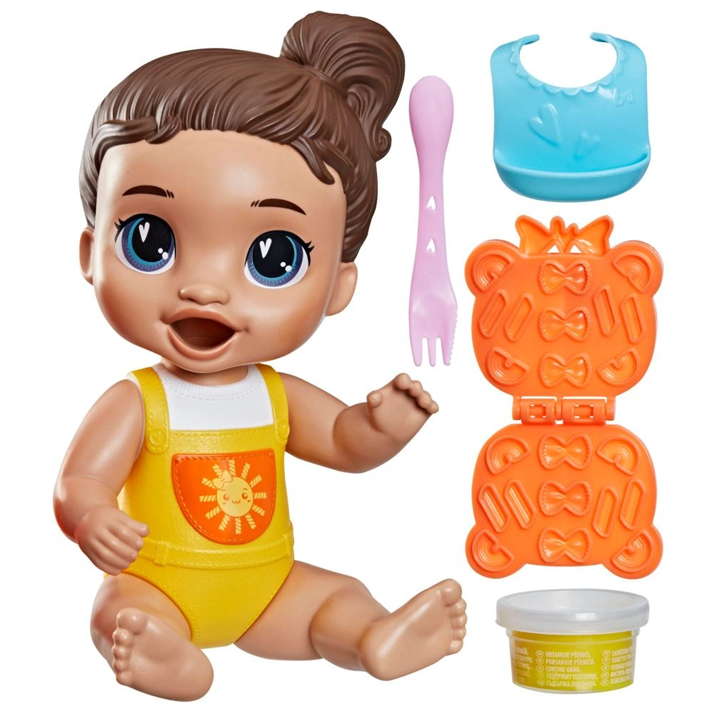 MUÑECA BABY ALIVE DINNERTIME CREATIONS, CABELLO CASTAÑO - 1