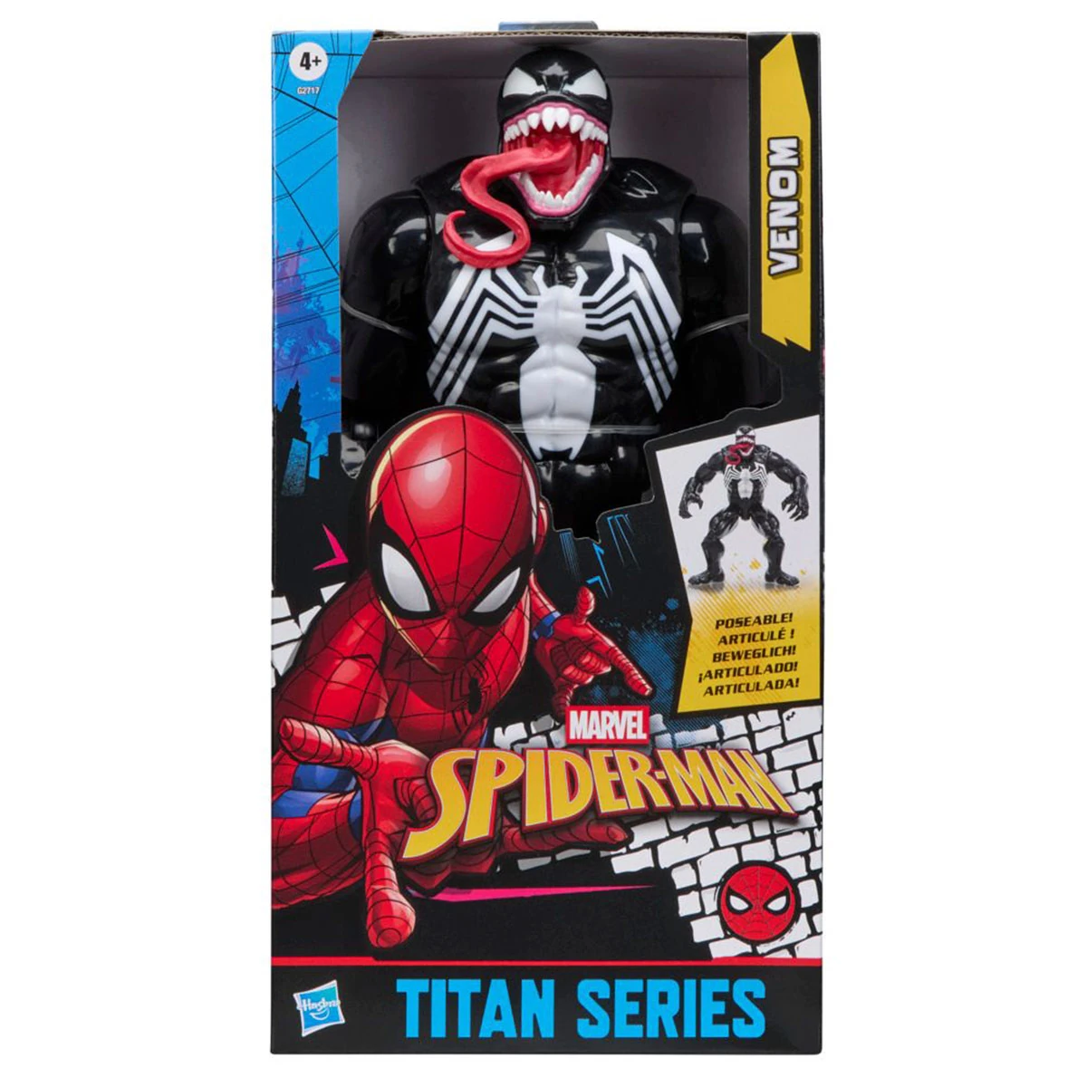 FIGURA DE ACCIÓN SPIDER-MAN TITAN SERIES DELUXE VENOM - 1