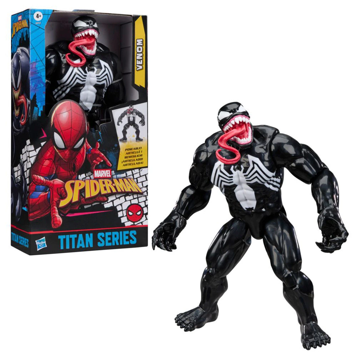 FIGURA DE ACCIÓN SPIDER-MAN TITAN SERIES DELUXE VENOM - 3