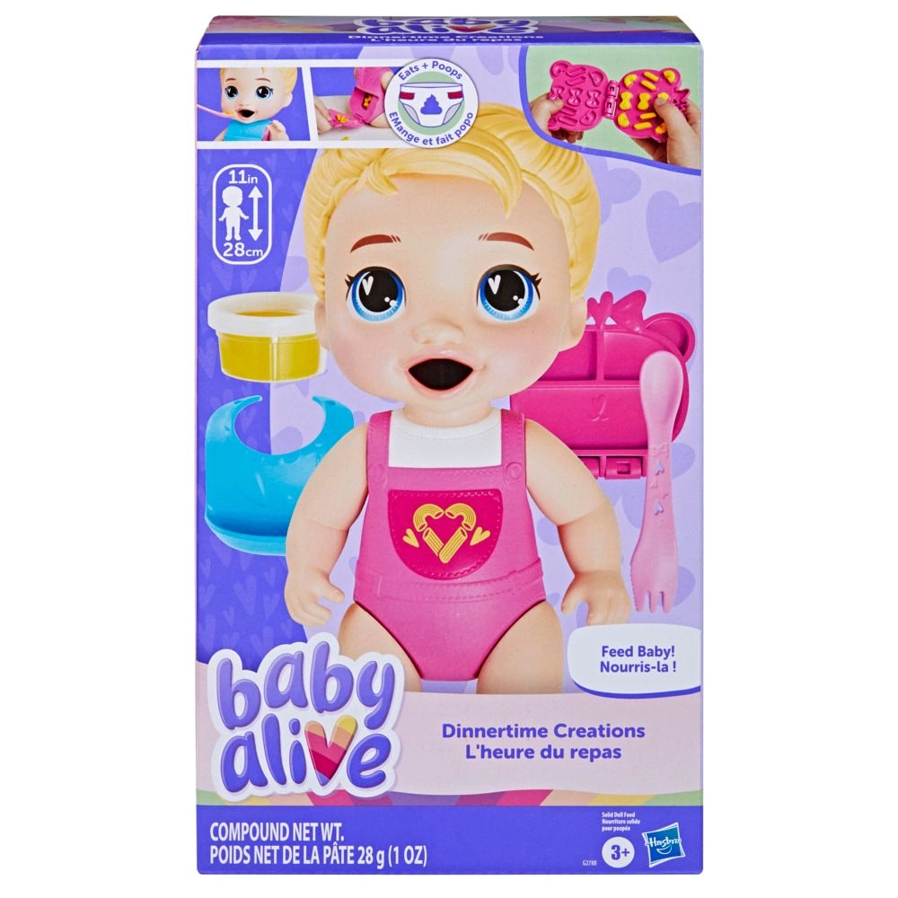 MUÑECA BABY ALIVE DINNERTIME CREATIONS, CABELLO RUBIO - 2
