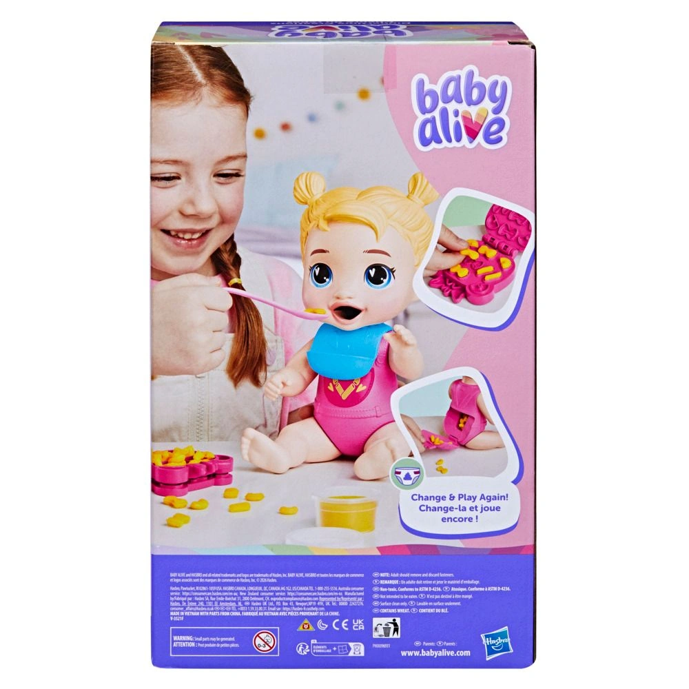 MUÑECA BABY ALIVE DINNERTIME CREATIONS, CABELLO RUBIO - 4