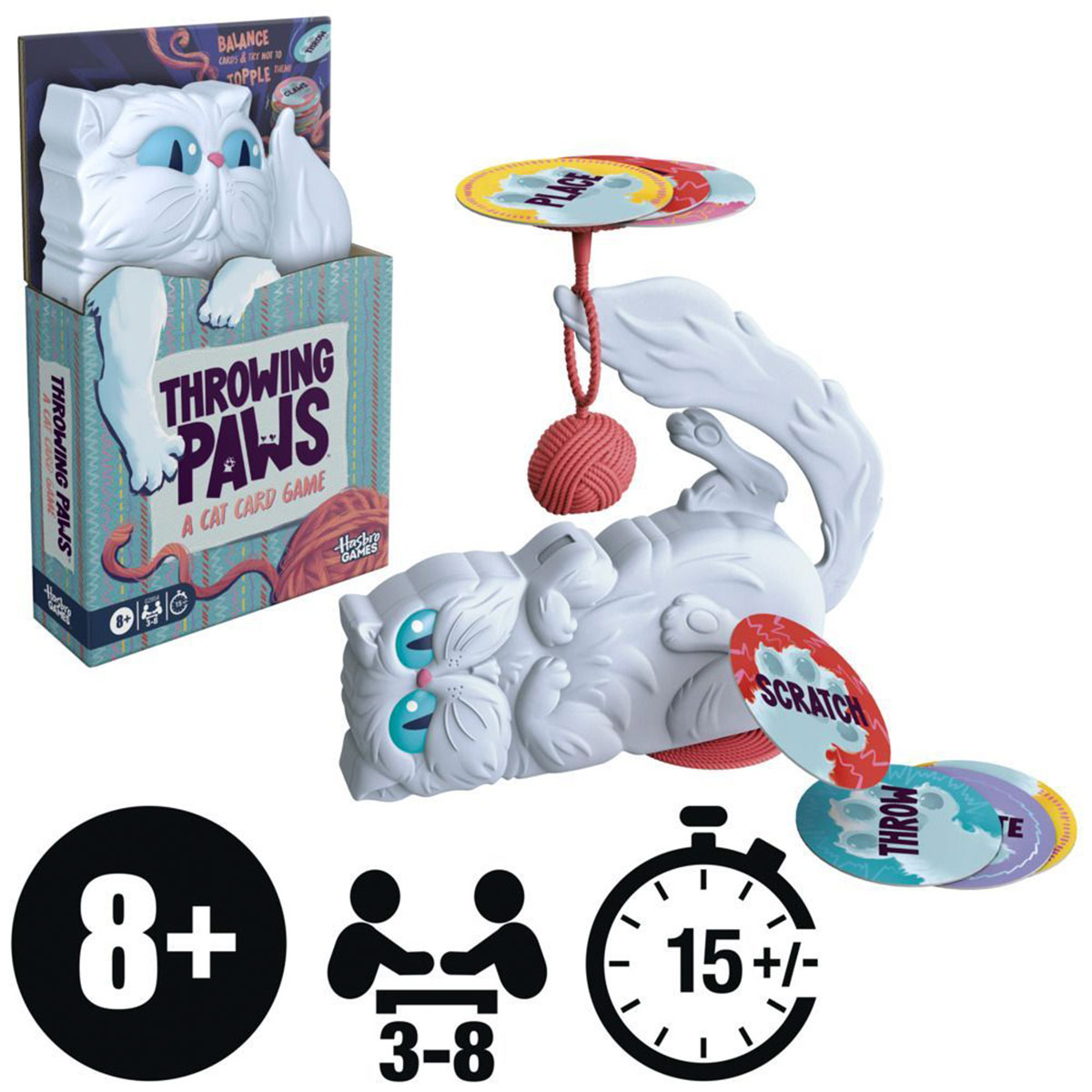 JUEGO DE MESA HASBRO GAMES THROWING PAWS - 5