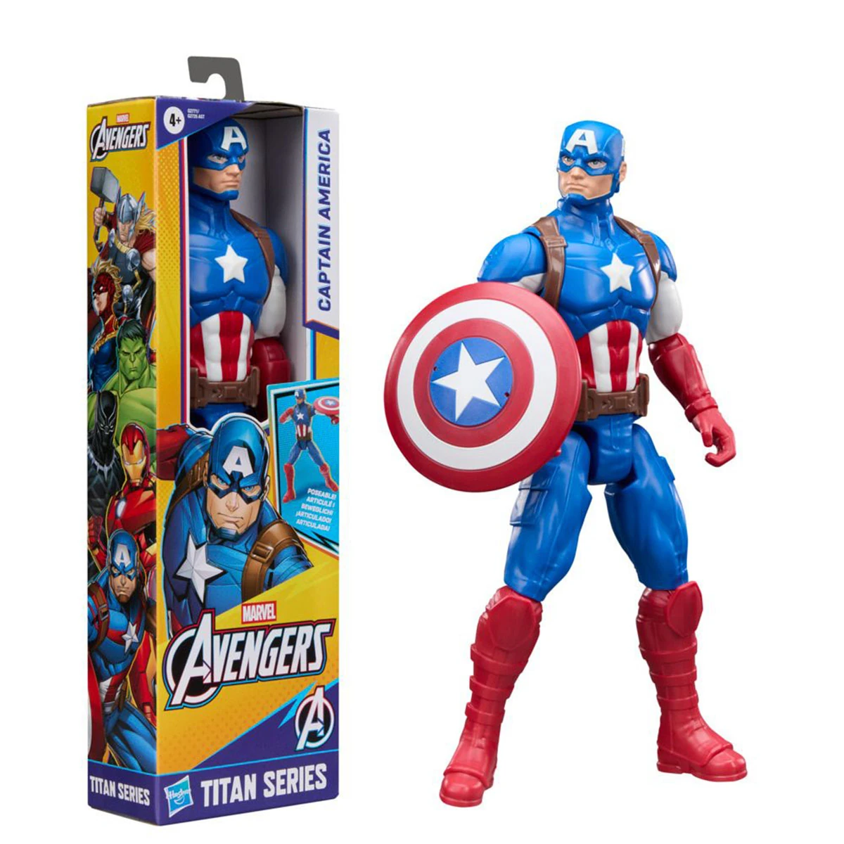 FIGURA DE ACCIÓN MARVEL AVENGERS TITAN SERIES CAPITÁN AMÉRICA - 3