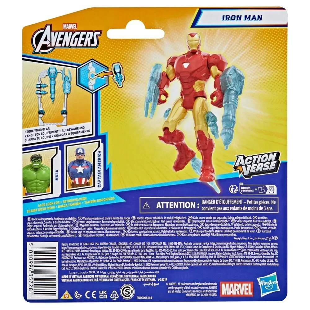 FIGURA DE ACCIÓN EVERGREEN BASIC IRON MAN MARVEL  - 4
