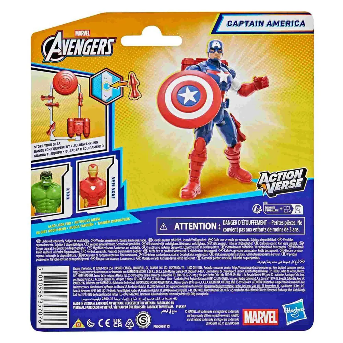 FIGURA DE ACCIÓN MARVEL AVENGERS ACTIONVERSE CAPITÁN AMÉRICA - 4