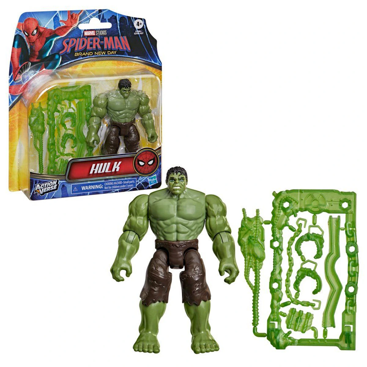 FIGURA DE ACCIÓN SPIDERMAN ACTIONVERSE BRAND NEW DAY HULK - 1