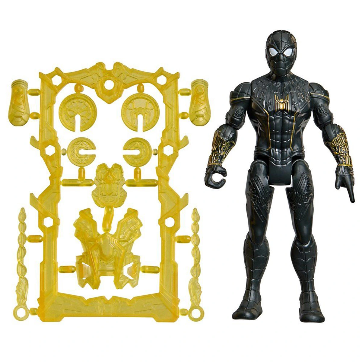 FIGURA DE ACCIÓN MARVEL LEJOS DE CASA ACTIONVERSE TRAJE NEGRO Y DORADO SPIDERMAN - 1