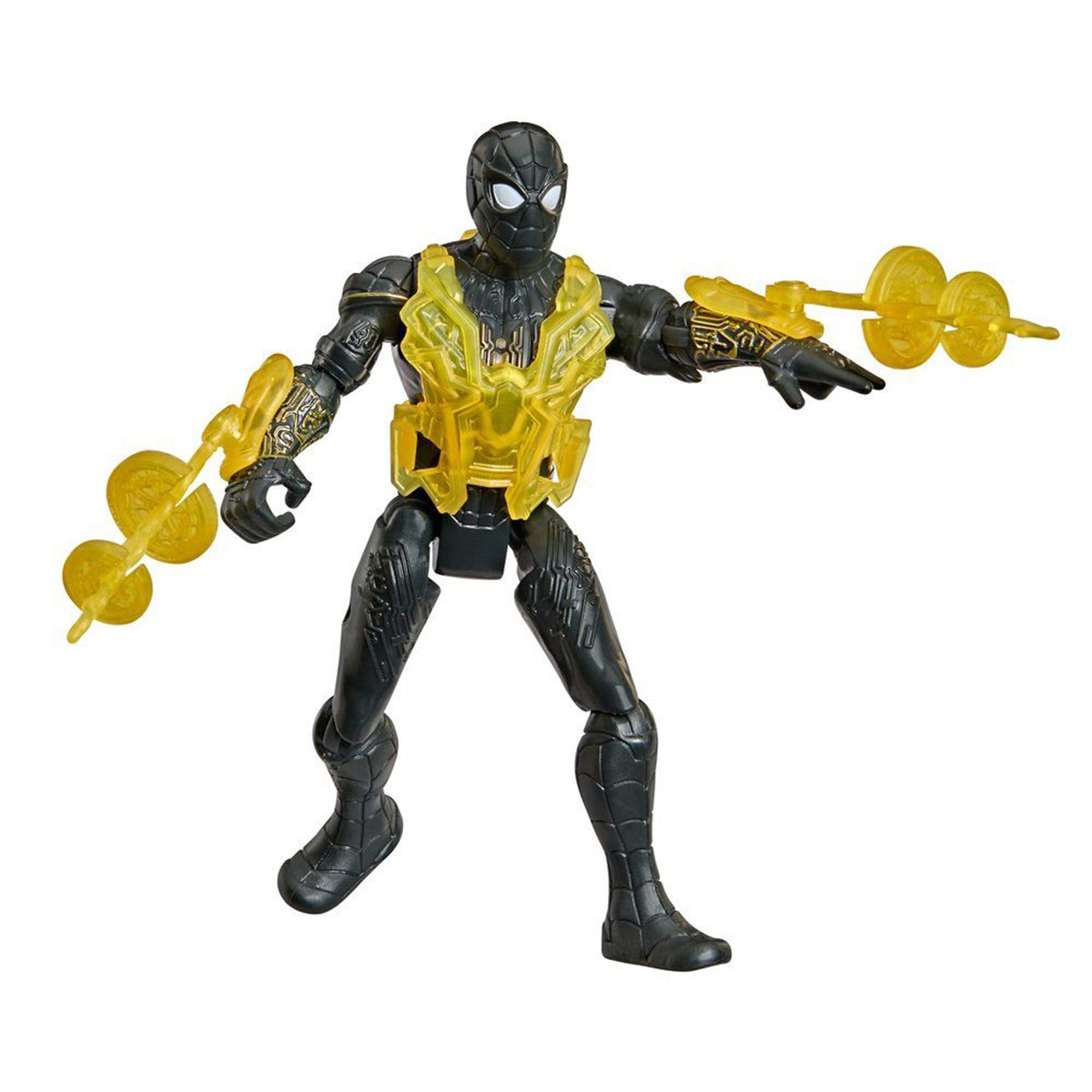 FIGURA DE ACCIÓN MARVEL LEJOS DE CASA ACTIONVERSE TRAJE NEGRO Y DORADO SPIDERMAN - 4